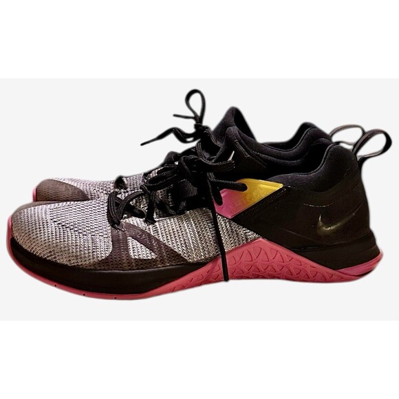 Nike Metcon Flyknit 3 Black/pink Training Running Shoe (AR5623 002) W10, M8.5 - Picture 1 of 8